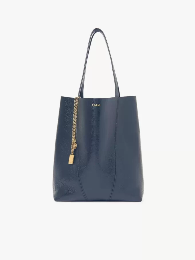 Torba typu tote Chloé Spin ze skóry licowej Torba typu tote Chloé Spin ze skóry licowej