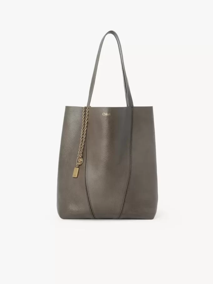 Torba typu tote Chloé Spin ze skóry licowej Torba typu tote Chloé Spin ze skóry licowej