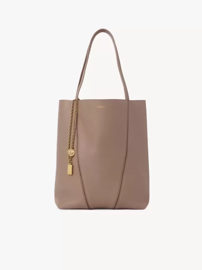 Torba typu tote Chloé Spin ze skóry licowej Torba typu tote Chloé Spin ze skóry licowej