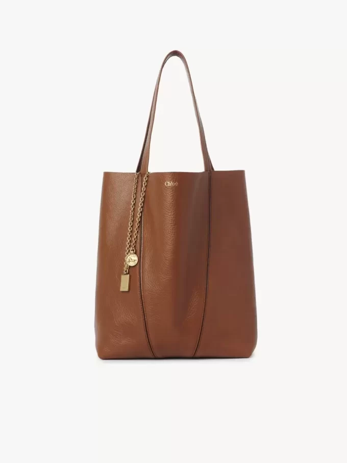Torba typu tote Chloé Spin ze skóry licowej Torba typu tote Chloé Spin ze skóry licowej