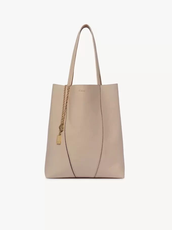 Torba typu tote Chloé Spin ze skóry licowej Torba typu tote Chloé Spin ze skóry licowej