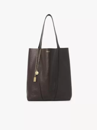Torba typu tote Chloé Spin ze skóry licowej