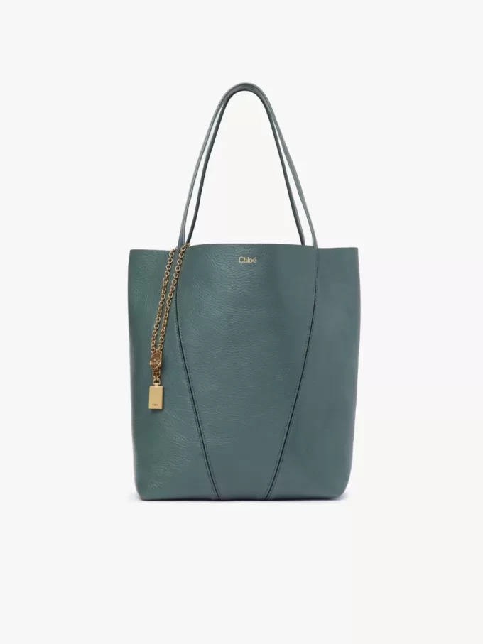 Torba typu tote Chloé Spin ze skóry licowej Torba typu tote Chloé Spin ze skóry licowej