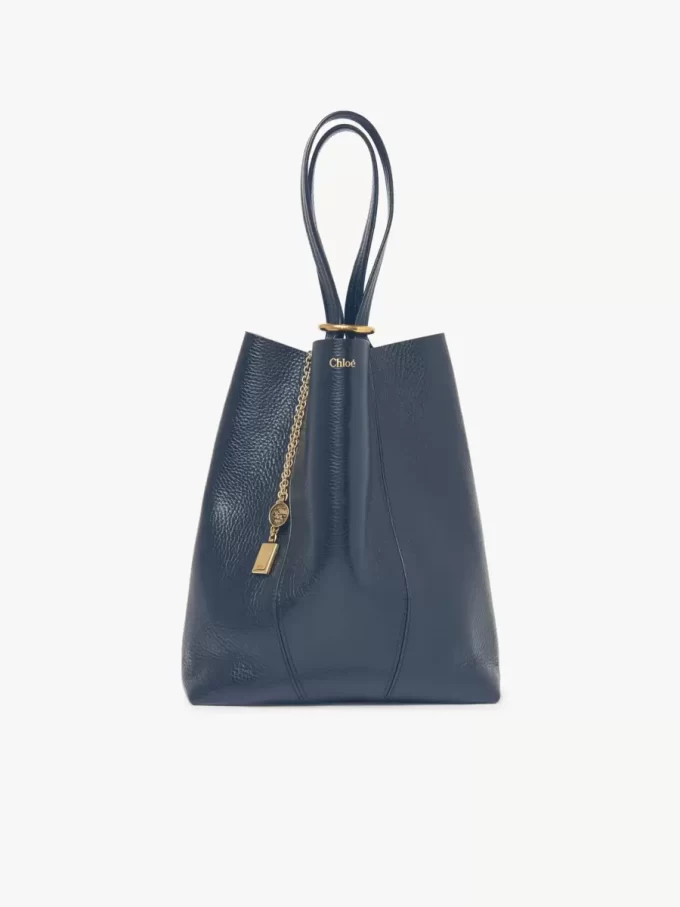 Torba typu tote Chloé Spin ze skóry licowej Torba typu tote Chloé Spin ze skóry licowej