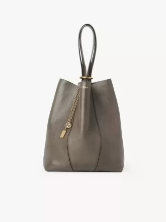 Torba typu tote Chloé Spin ze skóry licowej