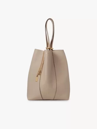 Torba typu tote Chloé Spin ze skóry licowej