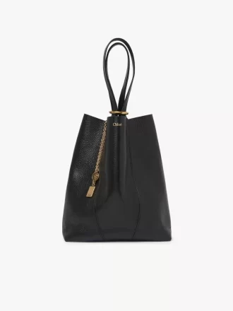 Torba typu tote Chloé Spin ze skóry licowej