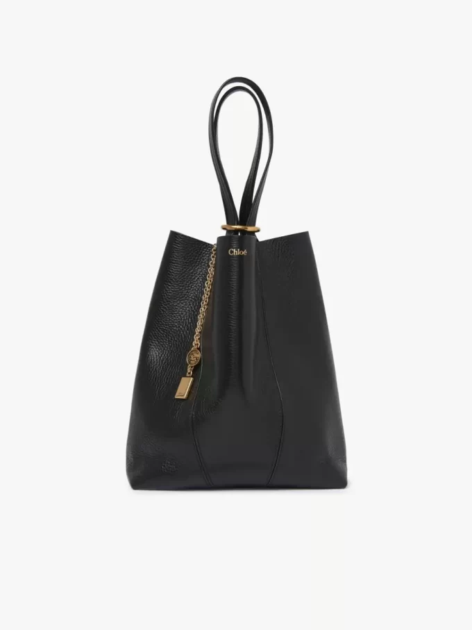 Torba typu tote Chloé Spin ze skóry licowej Torba typu tote Chloé Spin ze skóry licowej