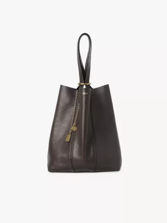 Torba typu tote Chloé Spin ze skóry licowej