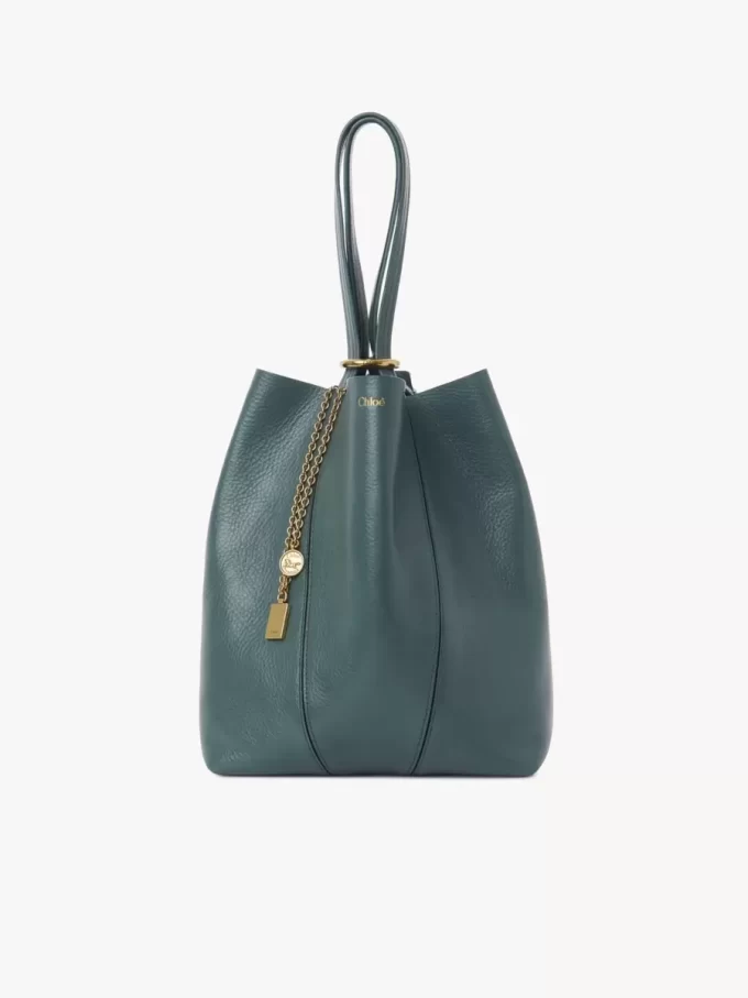 Torba typu tote Chloé Spin ze skóry licowej Torba typu tote Chloé Spin ze skóry licowej