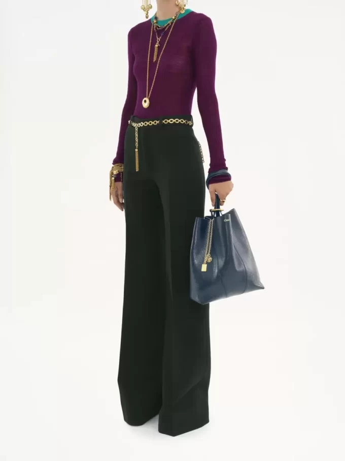 Torba typu tote Chloé Spin ze skóry licowej Torba typu tote Chloé Spin ze skóry licowej
