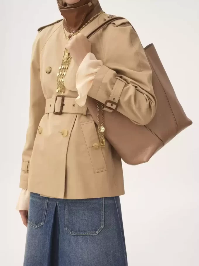 Torba typu tote Chloé Spin ze skóry licowej Torba typu tote Chloé Spin ze skóry licowej