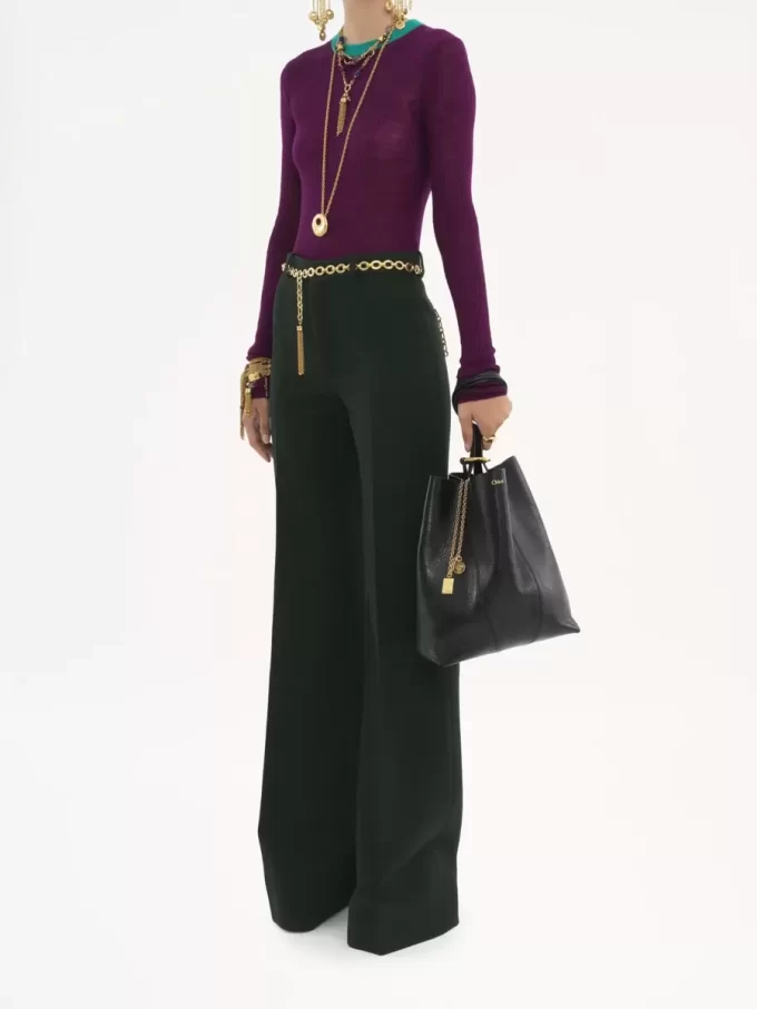 Torba typu tote Chloé Spin ze skóry licowej Torba typu tote Chloé Spin ze skóry licowej