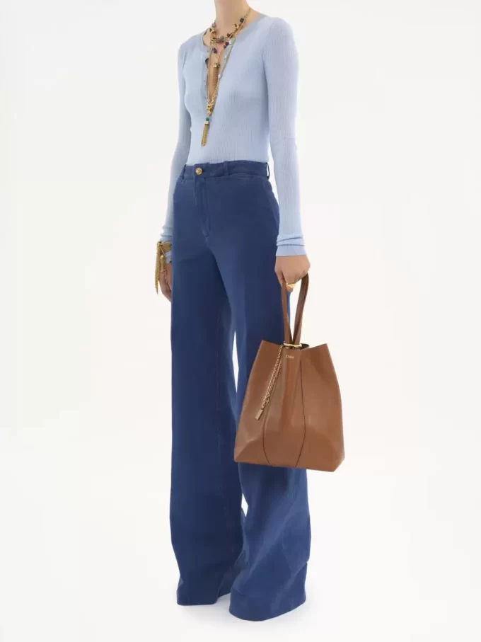 Torba typu tote Chloé Spin ze skóry licowej Torba typu tote Chloé Spin ze skóry licowej