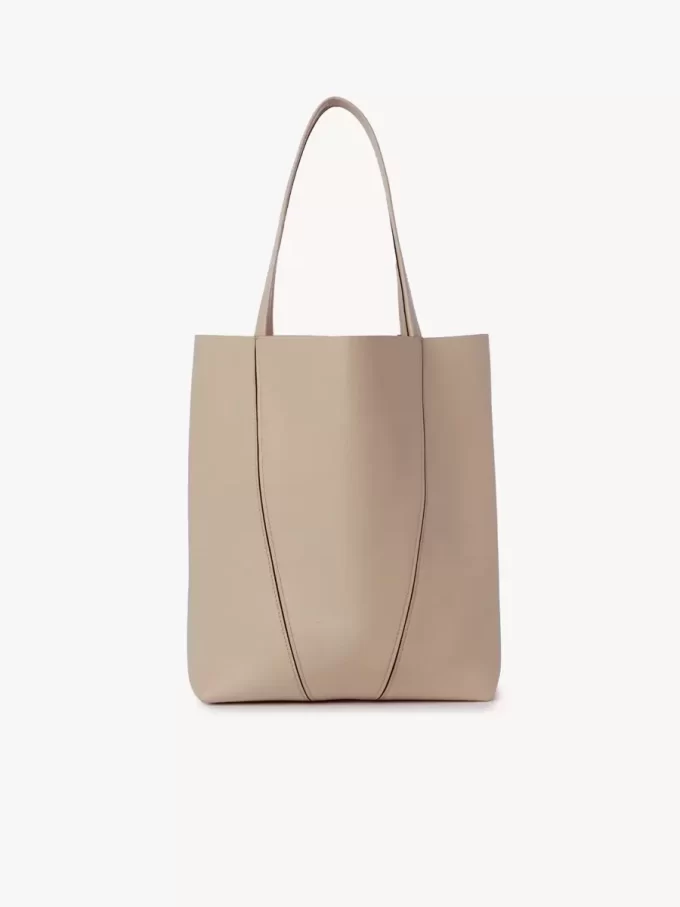 Torba typu tote Chloé Spin ze skóry licowej Torba typu tote Chloé Spin ze skóry licowej