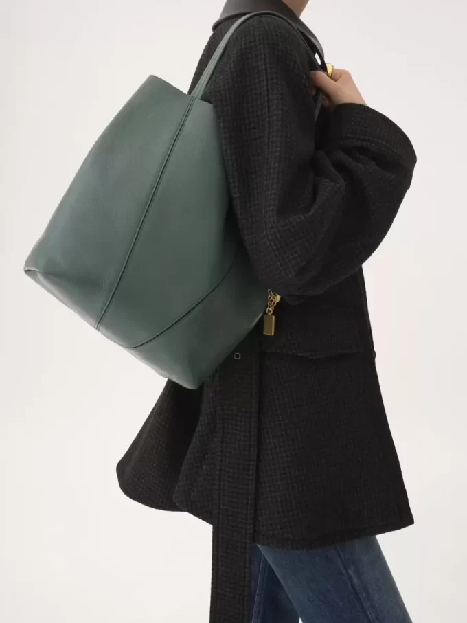 Torba typu tote Chloé Spin ze skóry licowej Torba typu tote Chloé Spin ze skóry licowej