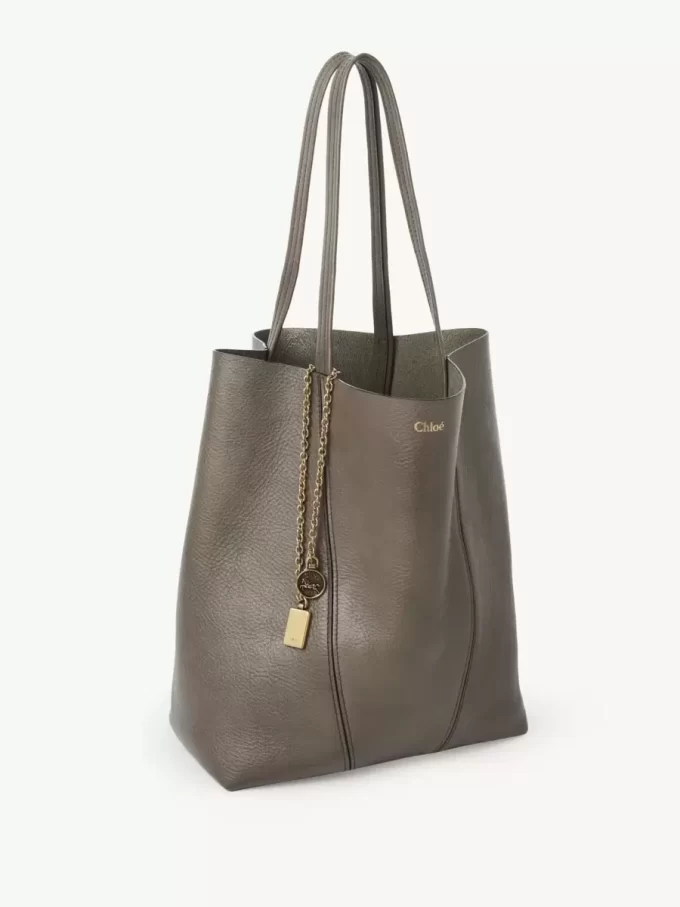 Torba typu tote Chloé Spin ze skóry licowej Torba typu tote Chloé Spin ze skóry licowej
