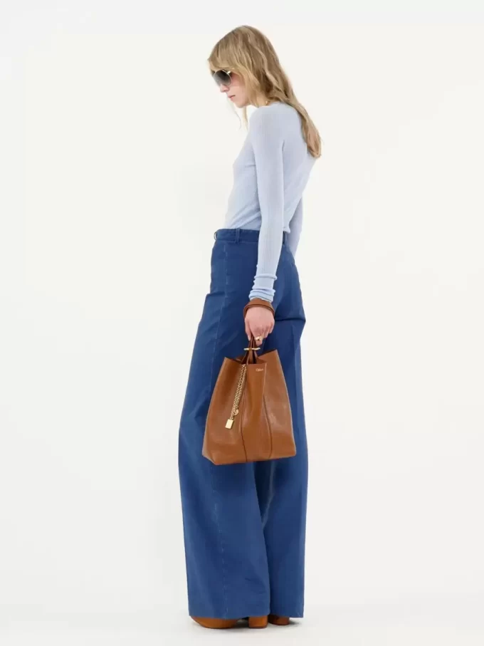 Torba typu tote Chloé Spin ze skóry licowej Torba typu tote Chloé Spin ze skóry licowej