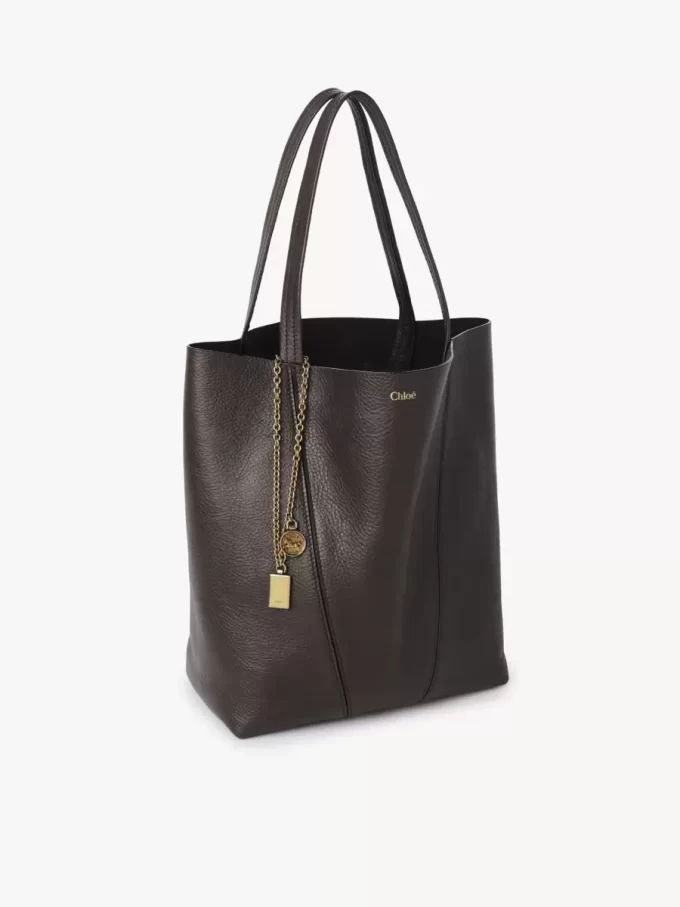 Torba typu tote Chloé Spin ze skóry licowej Torba typu tote Chloé Spin ze skóry licowej