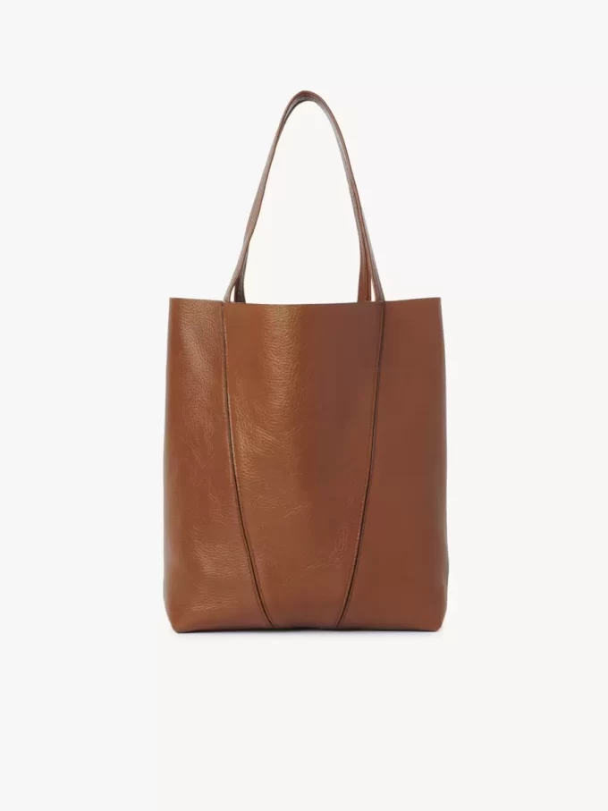 Torba typu tote Chloé Spin ze skóry licowej Torba typu tote Chloé Spin ze skóry licowej