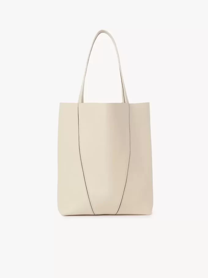 Torba typu tote Chloé Spin ze skóry licowej Torba typu tote Chloé Spin ze skóry licowej