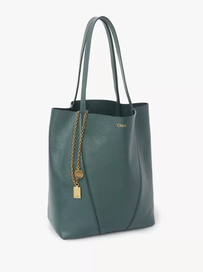 Torba typu tote Chloé Spin ze skóry licowej Torba typu tote Chloé Spin ze skóry licowej