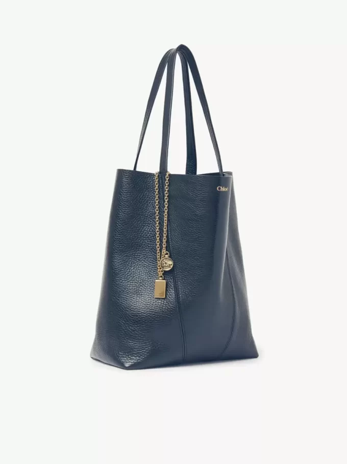 Torba typu tote Chloé Spin ze skóry licowej Torba typu tote Chloé Spin ze skóry licowej