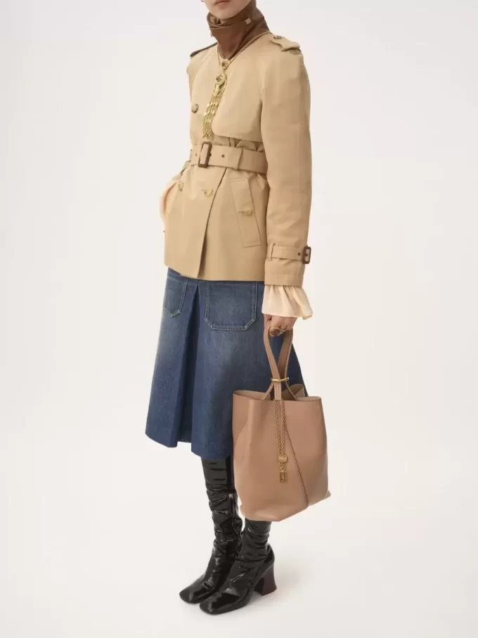 Torba typu tote Chloé Spin ze skóry licowej Torba typu tote Chloé Spin ze skóry licowej