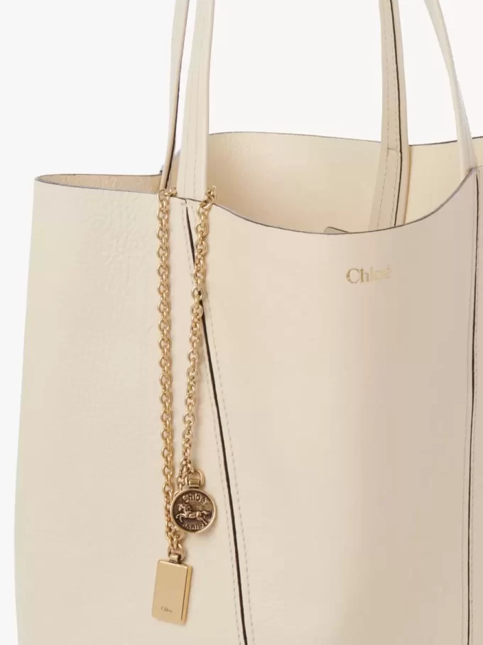 Torba typu tote Chloé Spin ze skóry licowej Torba typu tote Chloé Spin ze skóry licowej