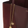 Torba typu tote Chloé Spin ze skóry licowej i zamszu Torba typu tote Chloé Spin ze skóry licowej i zamszu