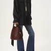 Torba typu tote Chloé Spin ze skóry licowej i zamszu Torba typu tote Chloé Spin ze skóry licowej i zamszu