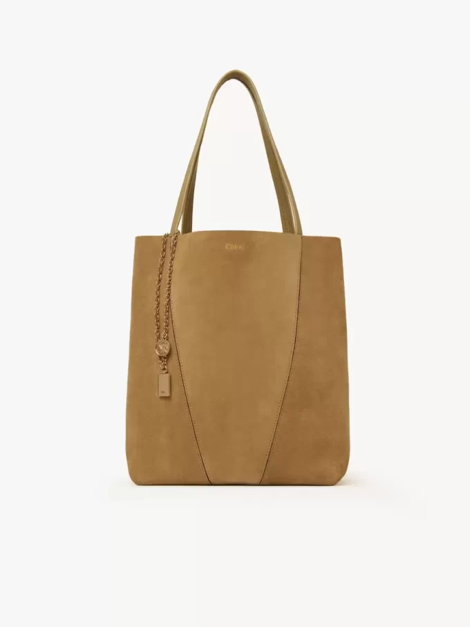 Torba typu tote Chloé Spin ze skóry zamszowej Torba typu tote Chloé Spin ze skóry zamszowej