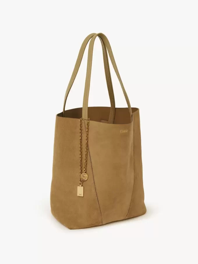 Torba typu tote Chloé Spin ze skóry zamszowej Torba typu tote Chloé Spin ze skóry zamszowej