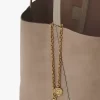 Torba typu tote Chloé Spin ze skóry zamszowej Torba typu tote Chloé Spin ze skóry zamszowej