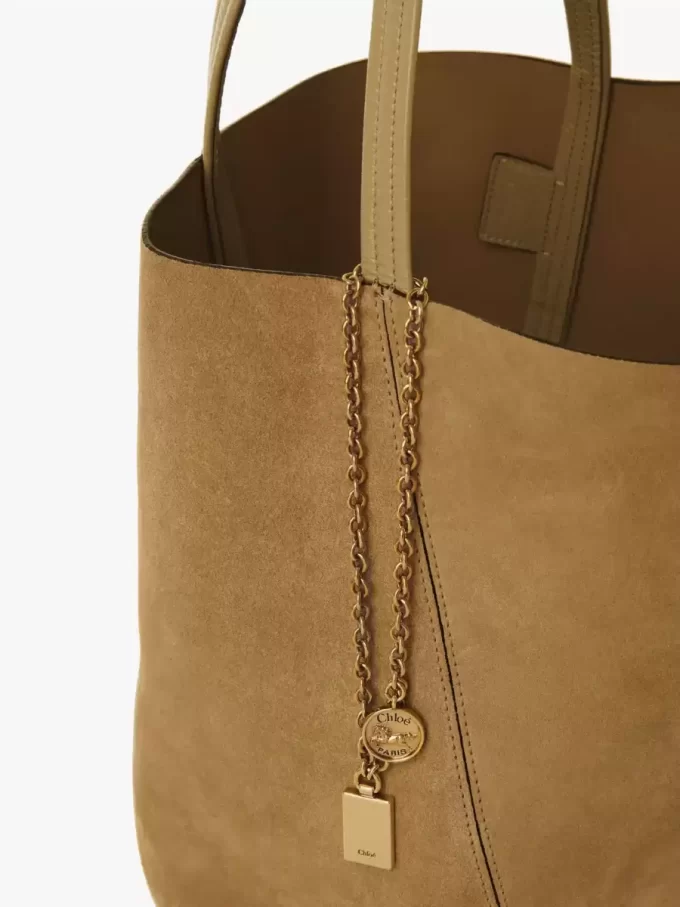 Torba typu tote Chloé Spin ze skóry zamszowej Torba typu tote Chloé Spin ze skóry zamszowej