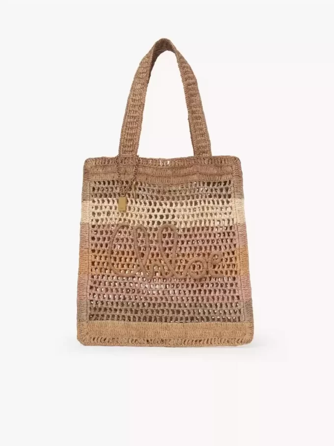 Torba typu tote Summer Banana z rafii Torba typu tote Summer Banana z rafii