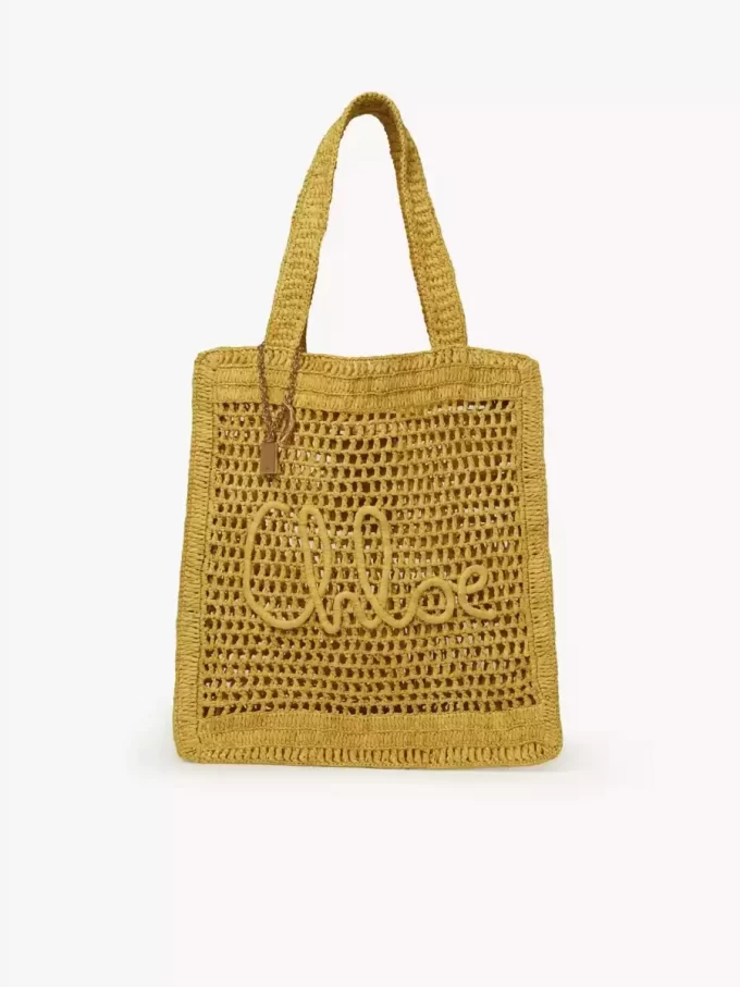 Torba typu tote Summer Banana z rafii Torba typu tote Summer Banana z rafii