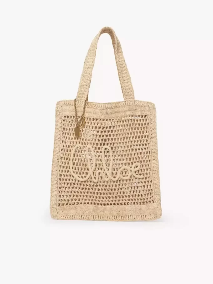 Torba typu tote Summer Banana z rafii Torba typu tote Summer Banana z rafii