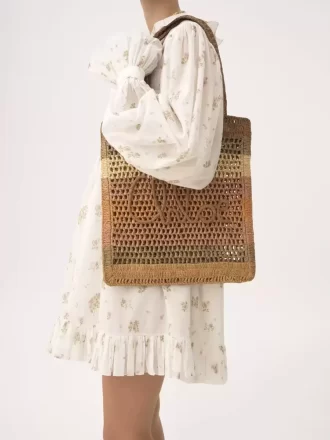 Torba typu tote Summer Banana z rafii