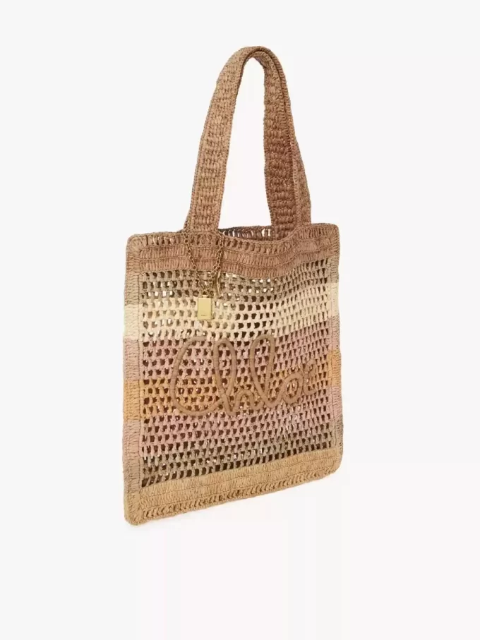 Torba typu tote Summer Banana z rafii Torba typu tote Summer Banana z rafii