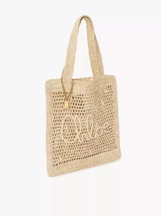 Torba typu tote Summer Banana z rafii Torba typu tote Summer Banana z rafii
