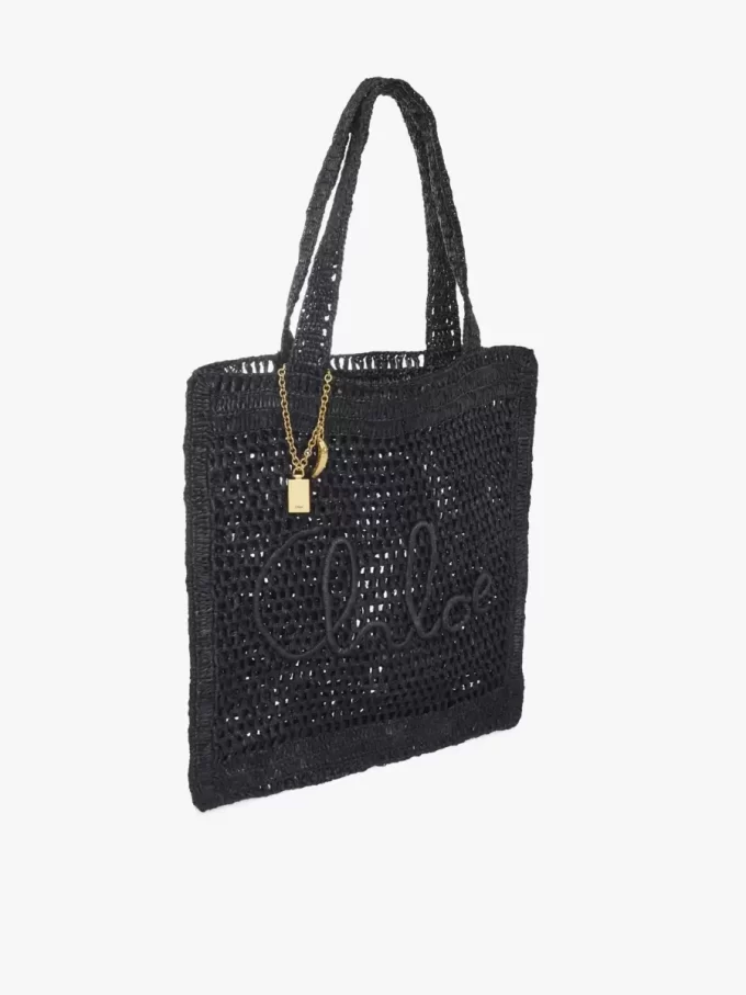 Torba typu tote Summer Banana z rafii Torba typu tote Summer Banana z rafii