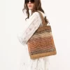 Torba typu tote Summer Banana z rafii Torba typu tote Summer Banana z rafii