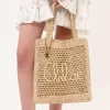 Torba typu tote Summer Banana z rafii Torba typu tote Summer Banana z rafii