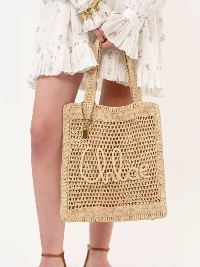 Torba typu tote Summer Banana z rafii Torba typu tote Summer Banana z rafii
