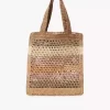 Torba typu tote Summer Banana z rafii Torba typu tote Summer Banana z rafii