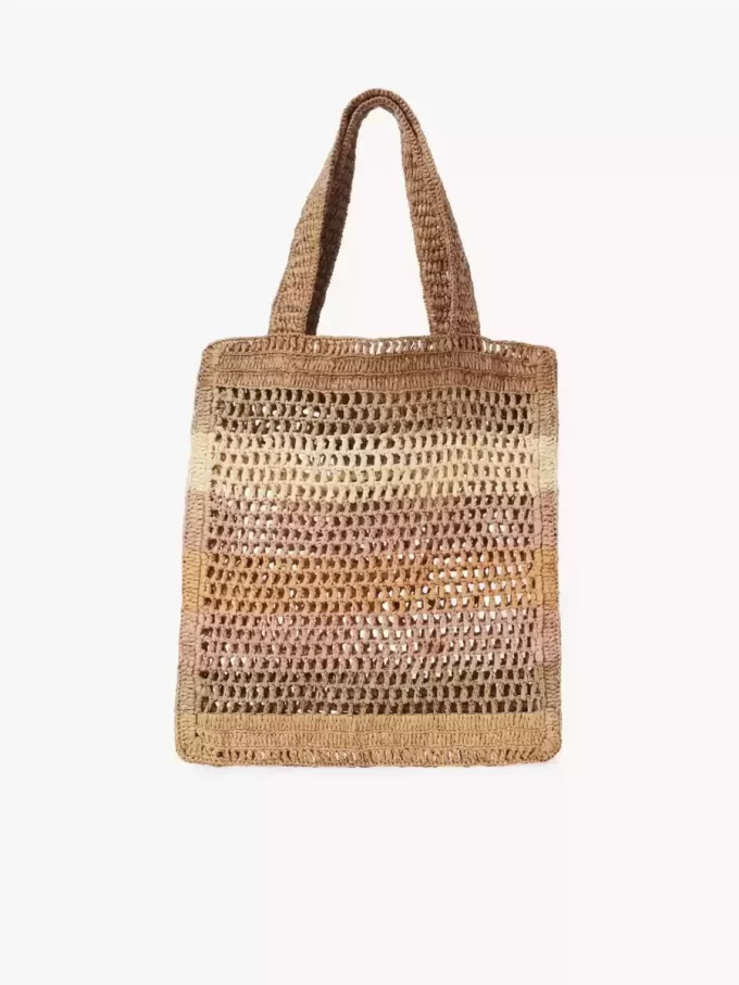 Torba typu tote Summer Banana z rafii Torba typu tote Summer Banana z rafii