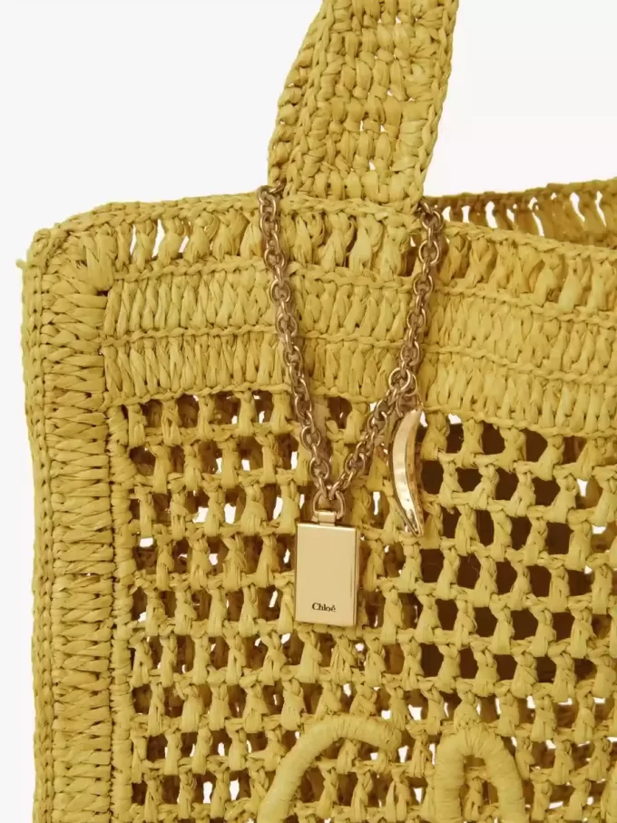 Torba typu tote Summer Banana z rafii Torba typu tote Summer Banana z rafii