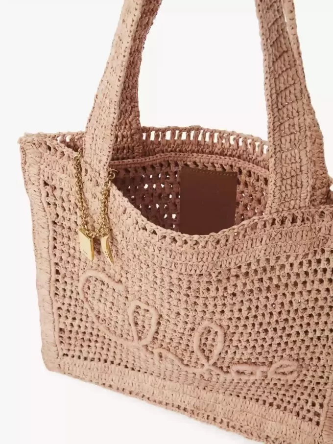 Torba typu tote Summer Banana z rafii Torba typu tote Summer Banana z rafii
