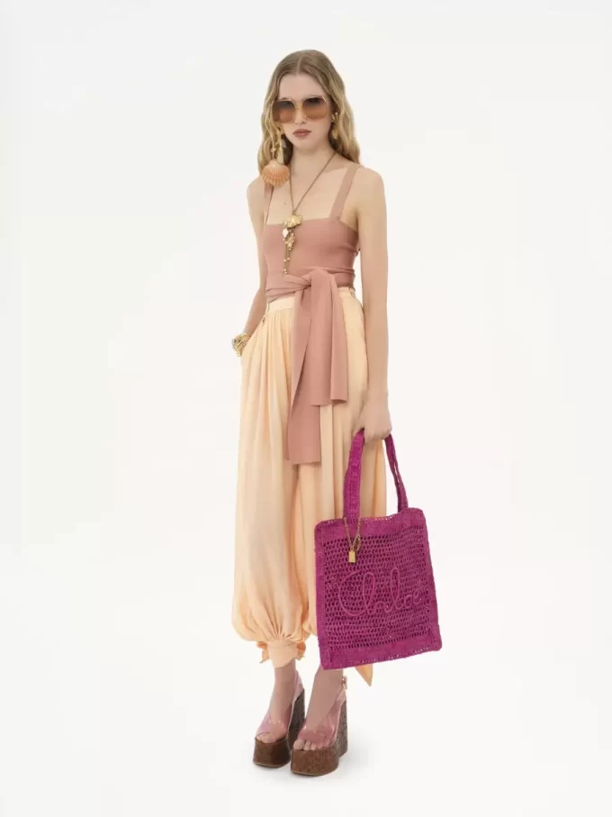 Torba typu tote Summer Banana z rafii Torba typu tote Summer Banana z rafii